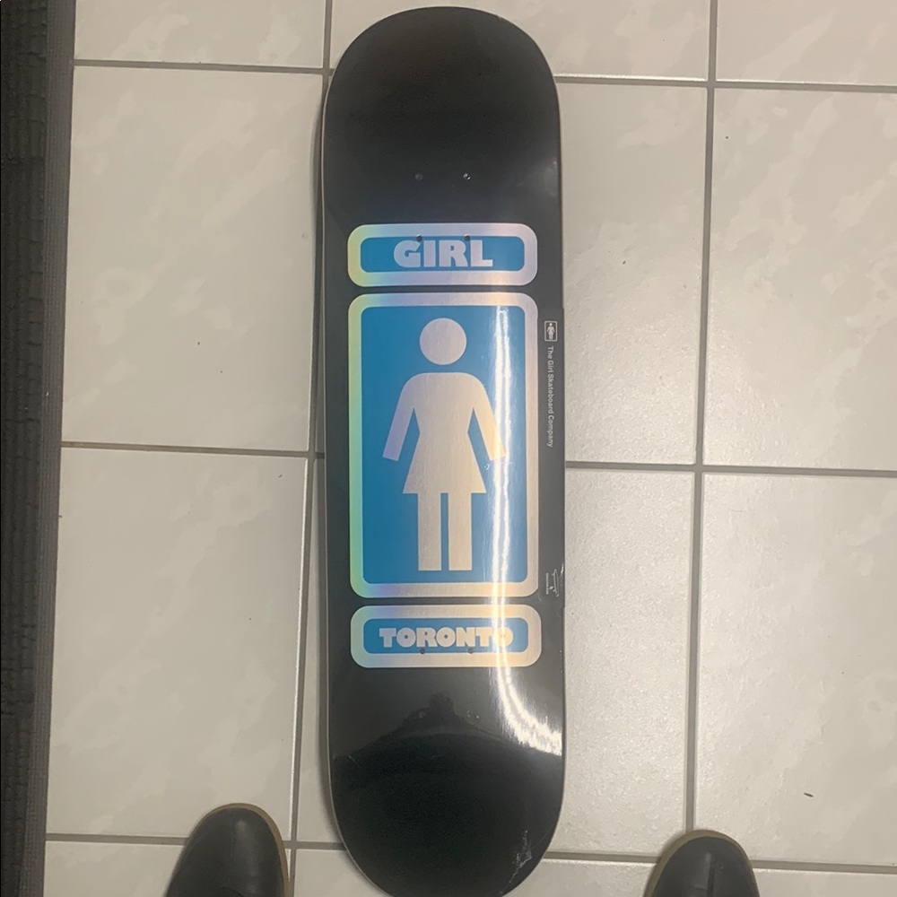 Girl Skateboard Deck with Blue Graphic